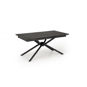 Стол обеденный HALMAR VITORINO черный мрамор/черный 160-220/90